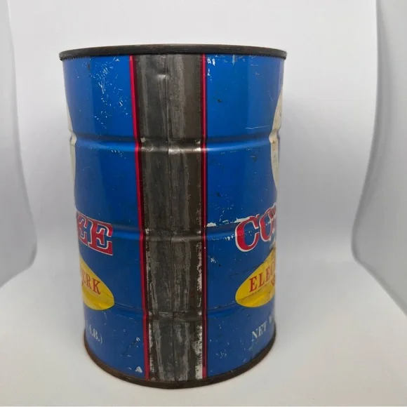 Colonial Stores Atlanta GA Vintage Electric Perk Grind Coffee Can 16 oz - Picture 3 of 6